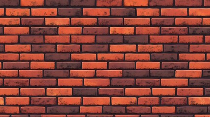 brick wall background.Wide angle Vintage Red brick wall Background.Illustration of brick wall...