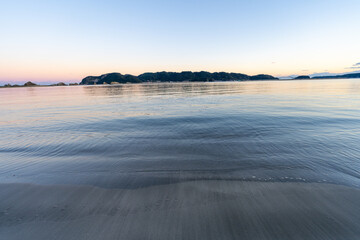 和歌山県　串本からの夕陽の風景(2024年12月)