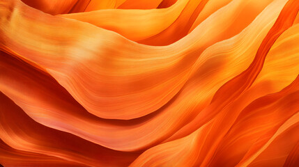 Burnt orange desert sand close-up with intricate wind-sculpted ridges and flowing textures