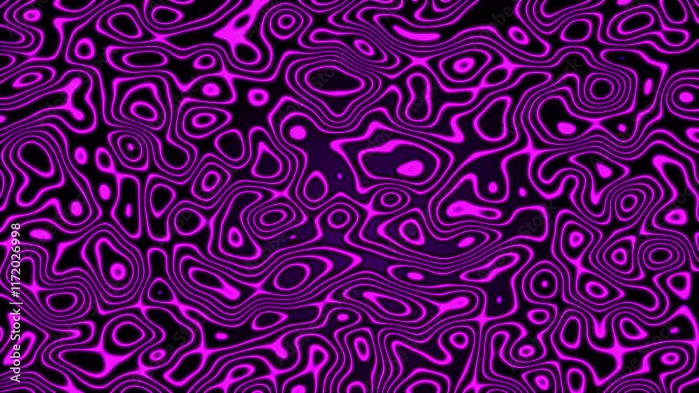 Poster purple abstract texture morph background 4k loop features purple or pink morphing line shapes moving