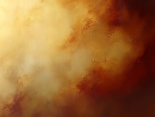 Abstract swirling golden and brown clouds.