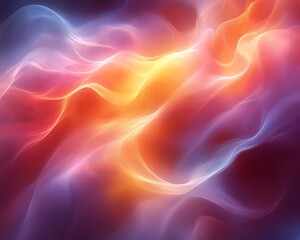 Obraz premium Abstract fiery and icy swirls.