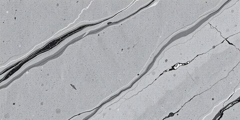 Top view of dried ground covered with cracks . Natural dry soil texture, brown drought theme in rural arid area. Background for design. Concept image of global warming. Black and white.