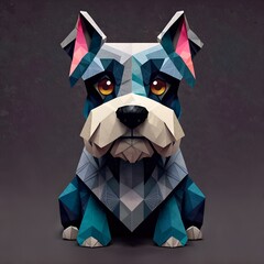 geometric dog
