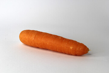 Carrot vegetable against a white background