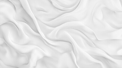Naklejka premium Soft white wrinkled fabric for graphic design or wallpaper.