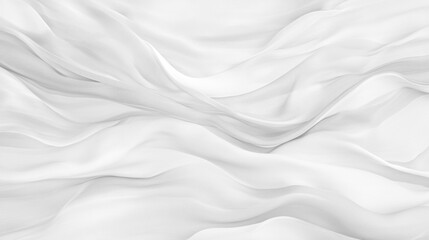 Fototapeta premium Soft white wrinkled fabric for graphic design or wallpaper.