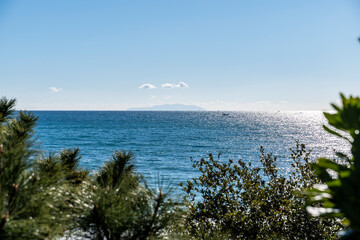 神奈川県茅ヶ崎の海岸風景