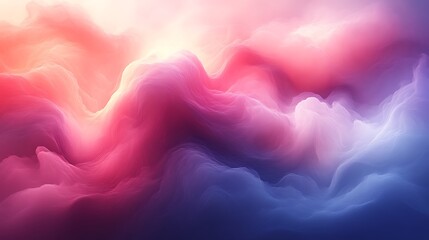 Obraz premium Abstract colorful waves, pink, blue, and orange hues.