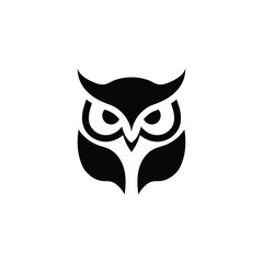 Owl icon logo design template isolated illustration