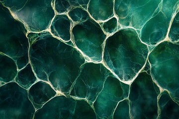 Close-up of vibrant green textures on a tropical leaf
