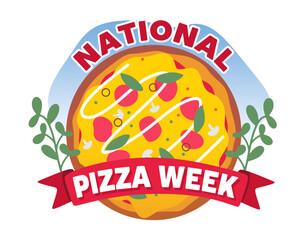 Happy National Pizza Week with a delicious pizza