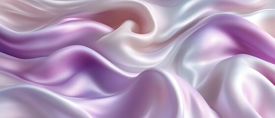 Obraz premium Soft, flowing pastel silk fabric.