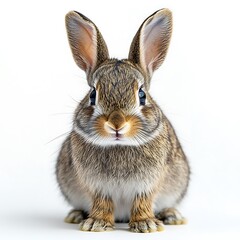 Obraz premium Cute bunny rabbit, studio shot, white background, pet. (1)