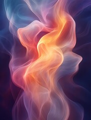 Obraz premium Abstract swirling colorful smoke. (1)