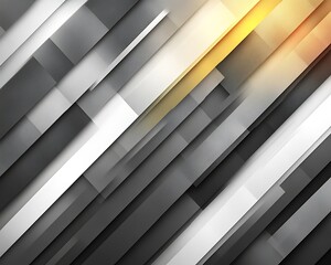 Obraz premium Abstract diagonal lines in grayscale and gold.