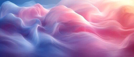 Obraz premium Abstract pastel pink blue wave background.