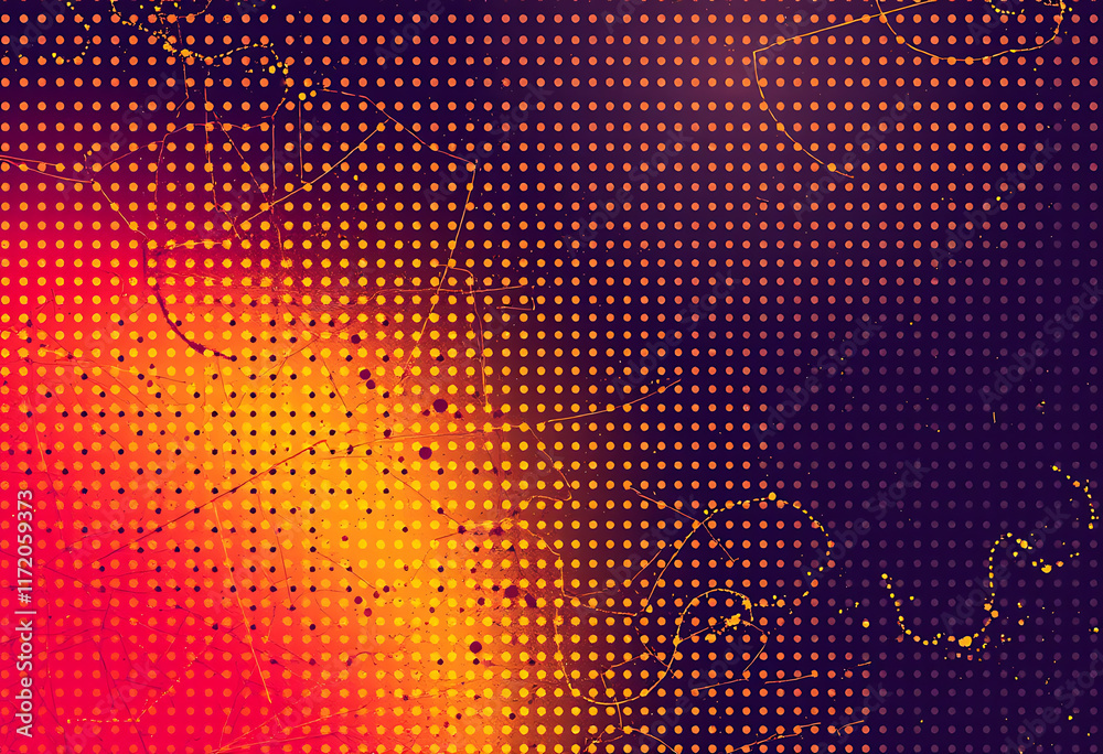 Poster halfton pattern dot background texture overlay grunge distress linear vector. vector halftone dots. 
