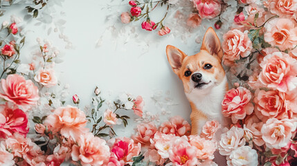 Elegant wedding invitation card background vector. Minimal hand painted watercolor botanical flowers texture template background. Design for wedding, vip cover, poster, rsvp moderncard.Valentine's Day