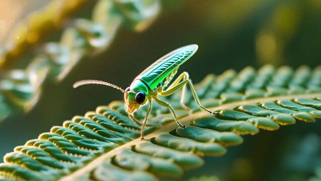 Macro of a treehoppers