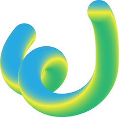 3D Line Colorful Curve