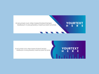 abstract web banner template cover for website social media post advertisement