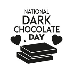 National dark chocolate Day Background Template design for Poster or Banner