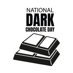 National dark chocolate Day Background Template design for Poster or Banner