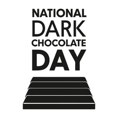 National dark chocolate Day Background Template design for Poster or Banner