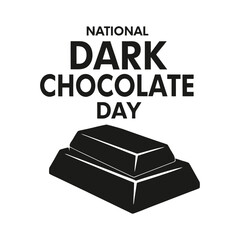 National dark chocolate Day Background Template design for Poster or Banner