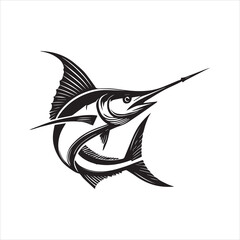 black and white fish