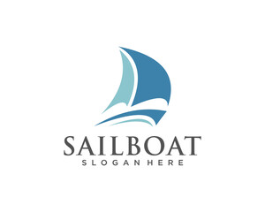 Obraz premium Sailboat logo