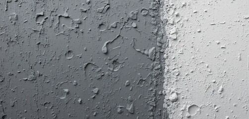 Fototapeta premium A close-up view of a textured wall, glistening with droplets of water, highlighting the interplay of light and moisture.