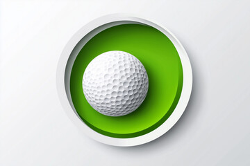 golf ball on green