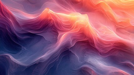 Abstract waves of color blend seamlessly, creating a serene and dynamic visual experience.