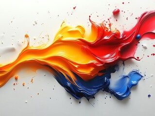 Obraz premium Abstract colorful paint splash. (1)