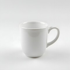 Fototapeta premium Plain White Ceramic Mug / Minimalist White M