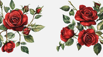 Elegant wedding invitation card background vector. Minimal hand painted watercolor botanical flowers texture template background. Design for wedding, vip cover, poster, rsvp moderncard.Valentine's Day