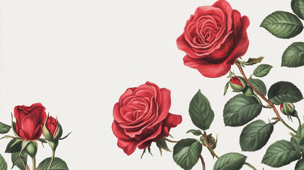 Elegant wedding invitation card background vector. Minimal hand painted watercolor botanical flowers texture template background. Design for wedding, vip cover, poster, rsvp moderncard.Valentine's Day