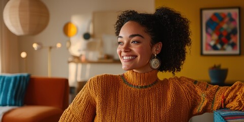 Airbnb Host Welcomes Diverse Guests in Modern Living Room