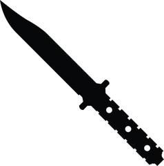 Silhouette of a knife