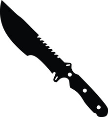 Silhouette of a knife