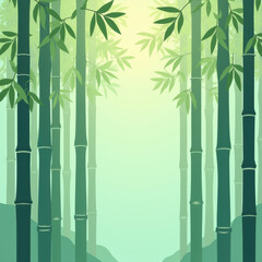 Serene Bamboo Forest Background - Minimalist design