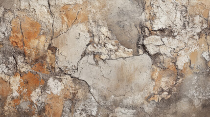 Rustic cracked surface with orange and brown rust details, vintage distressed texture