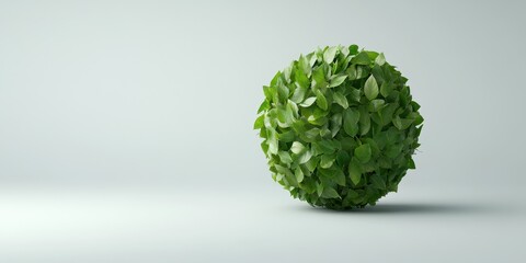 Green Leaf Sphere, Eco Friendly Concept for Sustainability