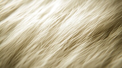 Fototapeta premium Close-up of soft, light-colored fur, showcasing delicate textures and natural patterns.