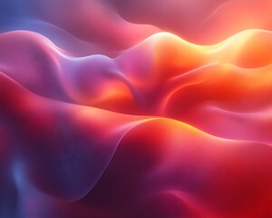 Obraz premium Abstract flowing vibrant red and blue waves.