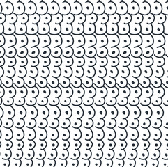 The pattern consists of small imitation cells with nuclei or bubbles.