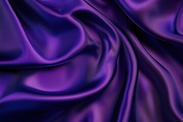 Obraz premium Violet Silk Fabric Close-Up Texture.