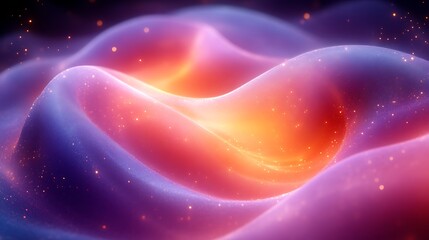 Obraz premium Abstract glowing wave with particles. (5)